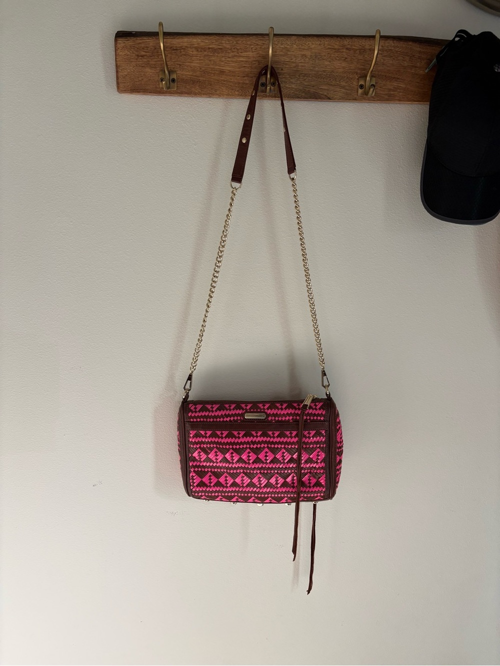 Rebecca Minkhoff Pink Patterned Crossbody Shoulder Bag